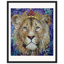 Load image into Gallery viewer, Princess of the Pride Prin  Wooden Framed
