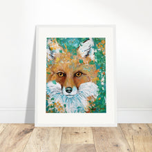 Load image into Gallery viewer, Fox Print Wooden Framed
