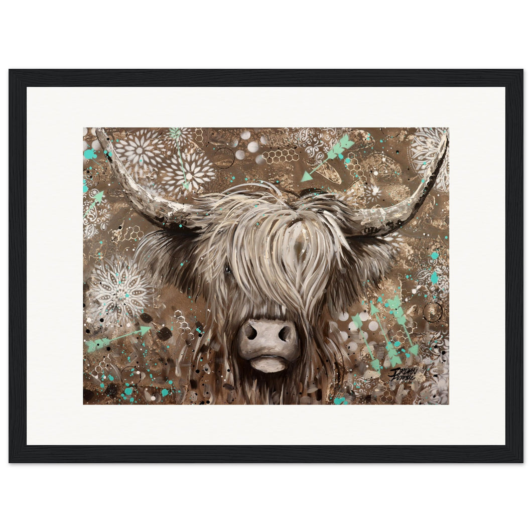 Crazy Hair Don't Care Wooden Framed Print