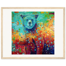 Load image into Gallery viewer, Mama And Baby Bear Print Wooden Framed
