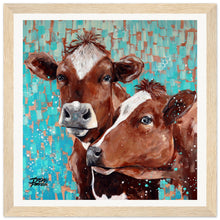 Load image into Gallery viewer, Don&#39;t Mooove I Think They Are Watching Us Print Wooden Framed
