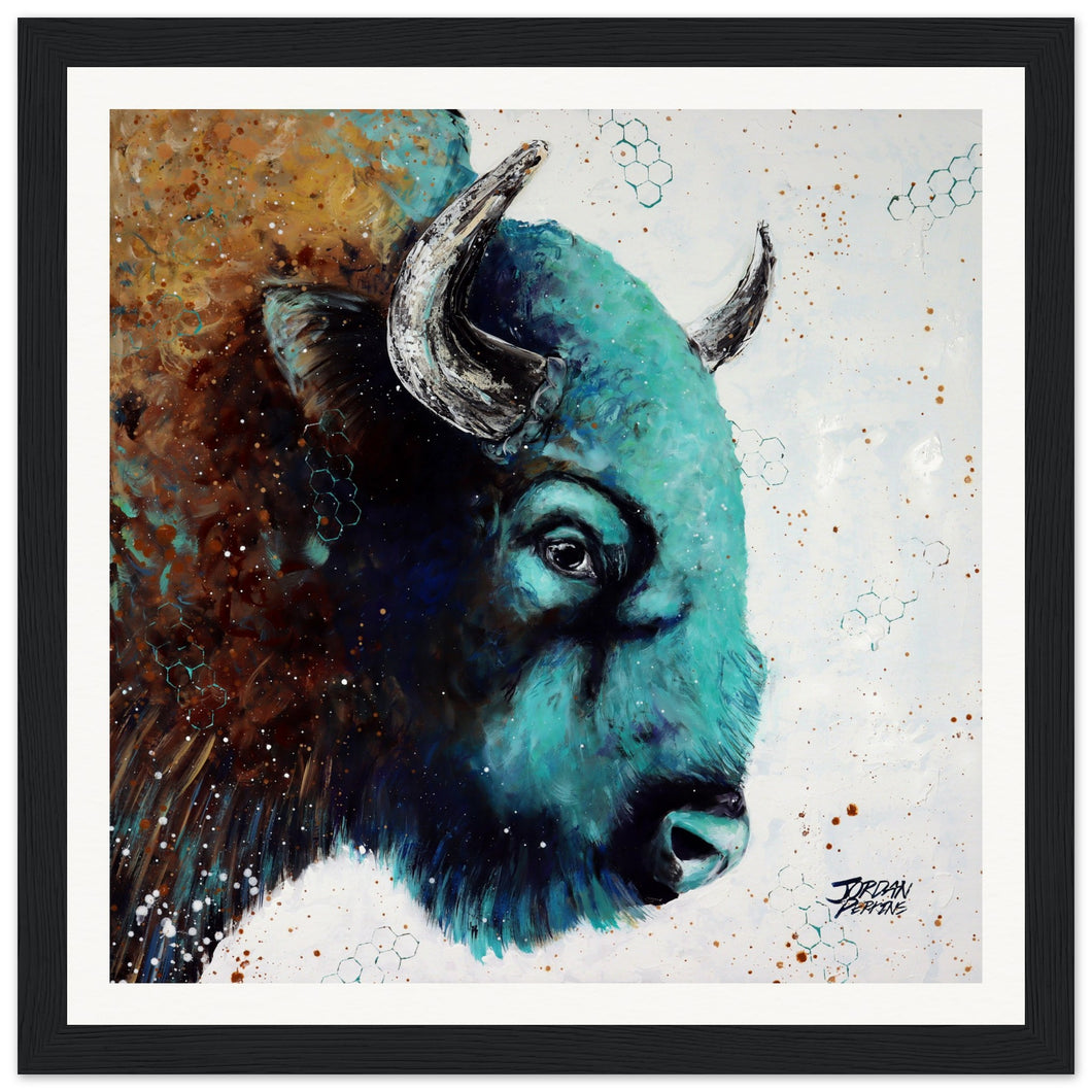 Side Eye Sam Print Wooden Framed