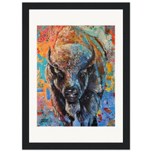 Load image into Gallery viewer, Buffalo  Wooden Framed Print
