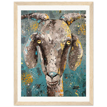 Load image into Gallery viewer, Pretty Cool For A Goat Wooden Framed Print
