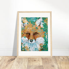 Load image into Gallery viewer, Fox Print Wooden Framed
