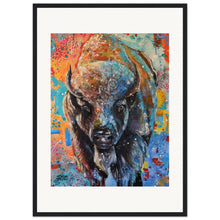 Load image into Gallery viewer, Buffalo  Wooden Framed Print
