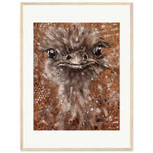 Load image into Gallery viewer, Emu King  Wooden Framed Print
