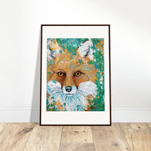 Load image into Gallery viewer, Fox Print Wooden Framed
