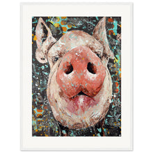 Load image into Gallery viewer, Oink Until Your Hearts Content Print  Wooden Framed
