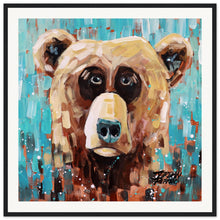 Load image into Gallery viewer, Bear 1/3  Wooden Framed Print
