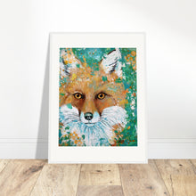 Load image into Gallery viewer, Fox Print Wooden Framed
