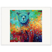 Load image into Gallery viewer, Mama And Baby Bear Print Wooden Framed
