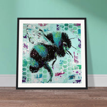 Load image into Gallery viewer, If you were a Bee you would see like me Print Wooden Framed
