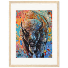 Load image into Gallery viewer, Buffalo  Wooden Framed Print
