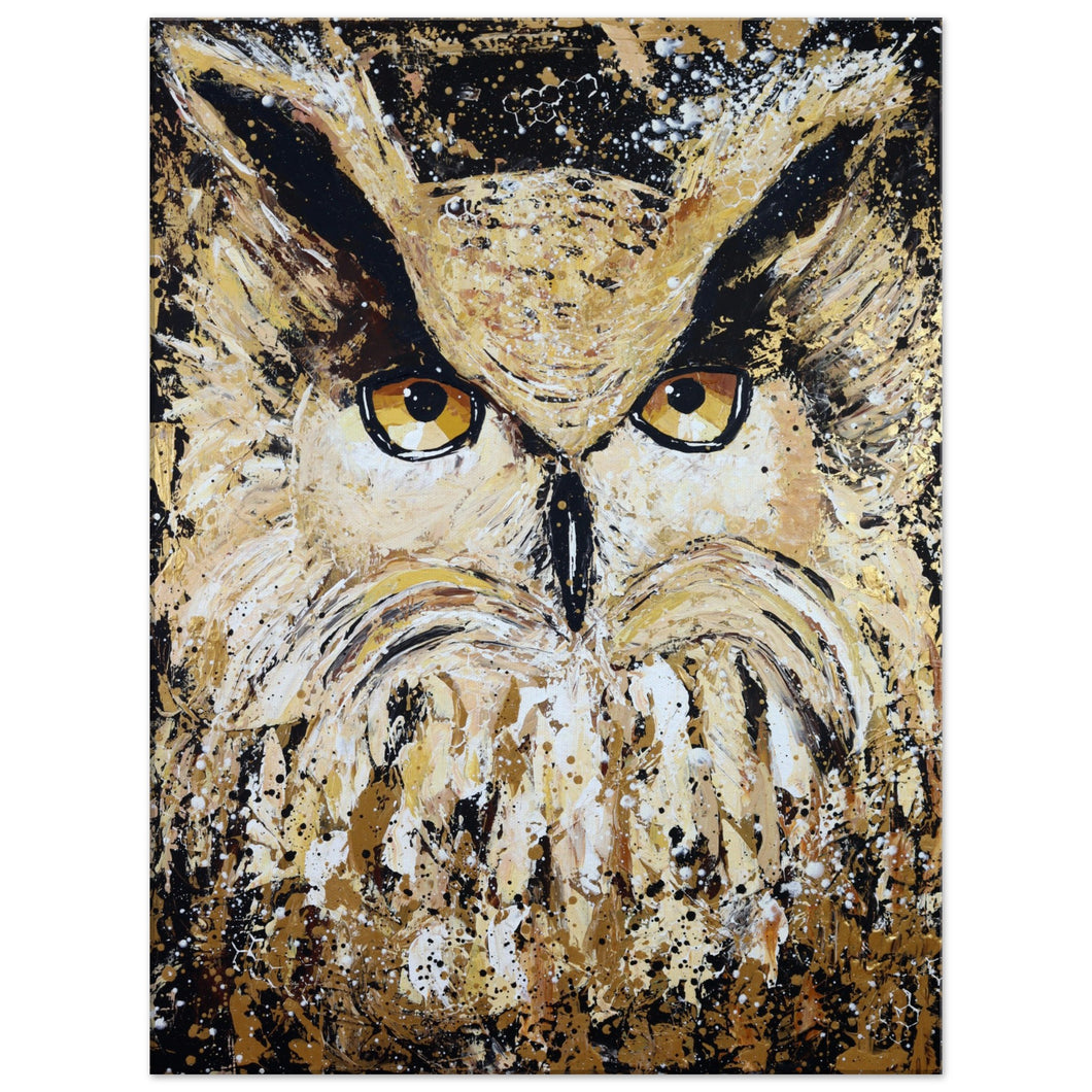 Golden Owl Canvas Print