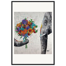 Load image into Gallery viewer, Dont Eat My Flowers Again Wooden Framed Print
