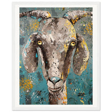 Load image into Gallery viewer, Pretty Cool For A Goat Wooden Framed Print
