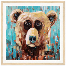 Load image into Gallery viewer, Bear 1/3  Wooden Framed Print
