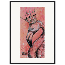 Load image into Gallery viewer, Flamingo King  Wooden Framed Print
