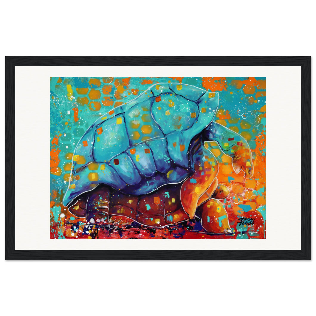 Slow Poke  Print  Wooden Framed