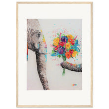 Load image into Gallery viewer, Don&#39;t Eat My Flowers  Wooden Framed Print
