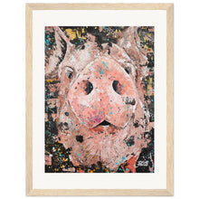 Load image into Gallery viewer, Piggy Smalls Print Wooden Framed
