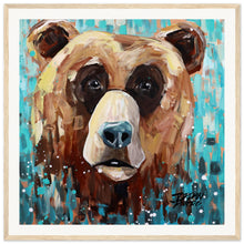 Load image into Gallery viewer, Bear 2/3  Wooden Framed Print
