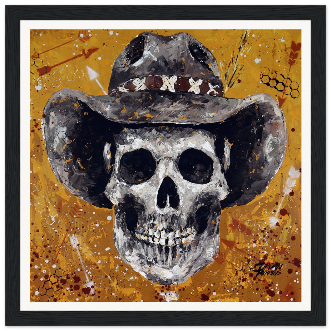 Worked To Death Print Wooden Framed