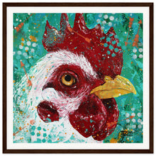 Load image into Gallery viewer, Party Fowl Museum-Quality Matte Print  Wooden Framed
