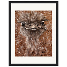 Load image into Gallery viewer, Emu King  Wooden Framed Print
