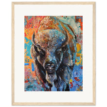 Load image into Gallery viewer, Buffalo  Wooden Framed Print
