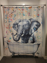 Load image into Gallery viewer, Blowing Bubbles Shower Curtain
