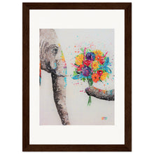 Load image into Gallery viewer, Don&#39;t Eat My Flowers  Wooden Framed Print
