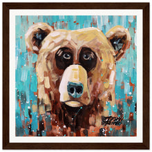 Load image into Gallery viewer, Bear 1/3  Wooden Framed Print
