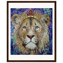 Load image into Gallery viewer, Princess of the Pride Prin  Wooden Framed
