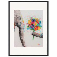 Load image into Gallery viewer, Don&#39;t Eat My Flowers  Wooden Framed Print
