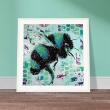 Load image into Gallery viewer, If you were a Bee you would see like me Print Wooden Framed
