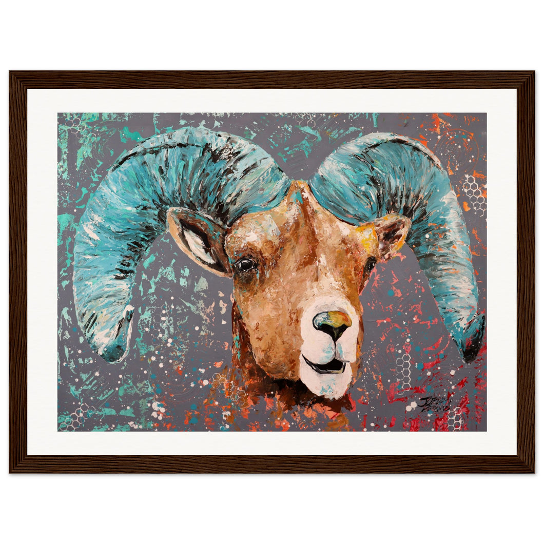 Bighorn   Wooden Framed Print