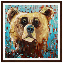 Load image into Gallery viewer, Bear 3/3  Wooden Framed Print
