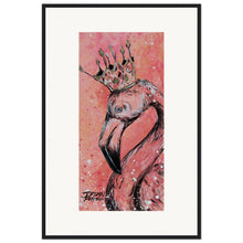 Load image into Gallery viewer, Flamingo King  Wooden Framed Print
