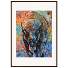 Load image into Gallery viewer, Buffalo  Wooden Framed Print
