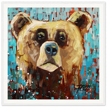 Load image into Gallery viewer, Bear 3/3  Wooden Framed Print
