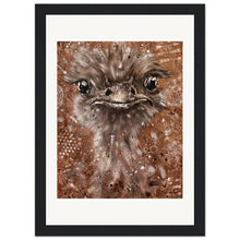 Load image into Gallery viewer, Emu King  Wooden Framed Print
