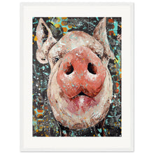 Load image into Gallery viewer, Oink Until Your Hearts Content Print  Wooden Framed
