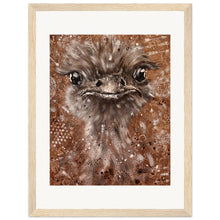 Load image into Gallery viewer, Emu King  Wooden Framed Print
