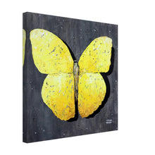 Load image into Gallery viewer, Yellow Butterfly Canvas Print
