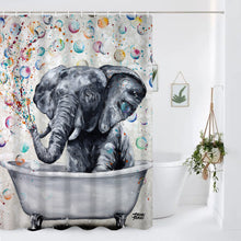 Load image into Gallery viewer, Blowing Bubbles Shower Curtain
