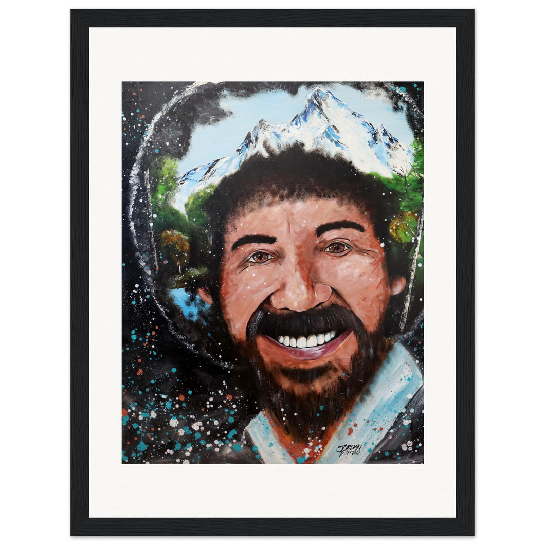 Bob Ross Wooden Framed Print