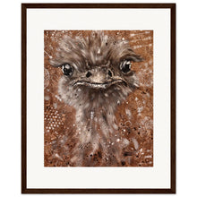 Load image into Gallery viewer, Emu King  Wooden Framed Print
