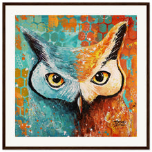 Load image into Gallery viewer, Hoot Wooden Framed Print
